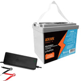 Baterie Lexton LiFePo4 litiu-fosfat de fier, cu BMS, 12.8V, 70Ah, LXLFP70 + redresor baterie LiFePO4 LTC Energy