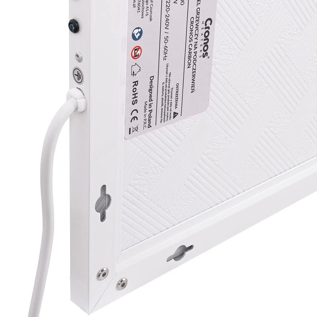 Încălzitor cu infraroșu Cronos, 800W, suprafață mată, ultra-subțire, Carbon P800