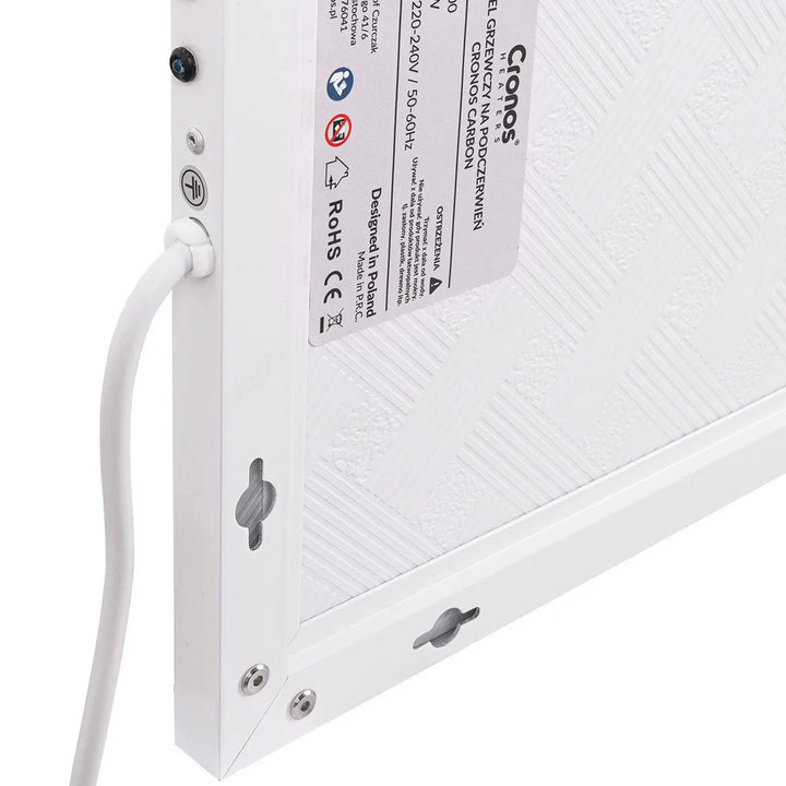 Încălzitor cu infraroșu Cronos, 800W, suprafață mată, ultra-subțire, Carbon P800