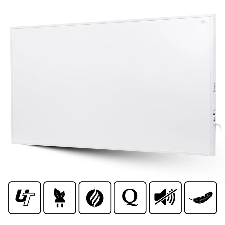 Încălzitor cu infraroșu Cronos, 800W, suprafață mată, ultra-subțire, Carbon P800