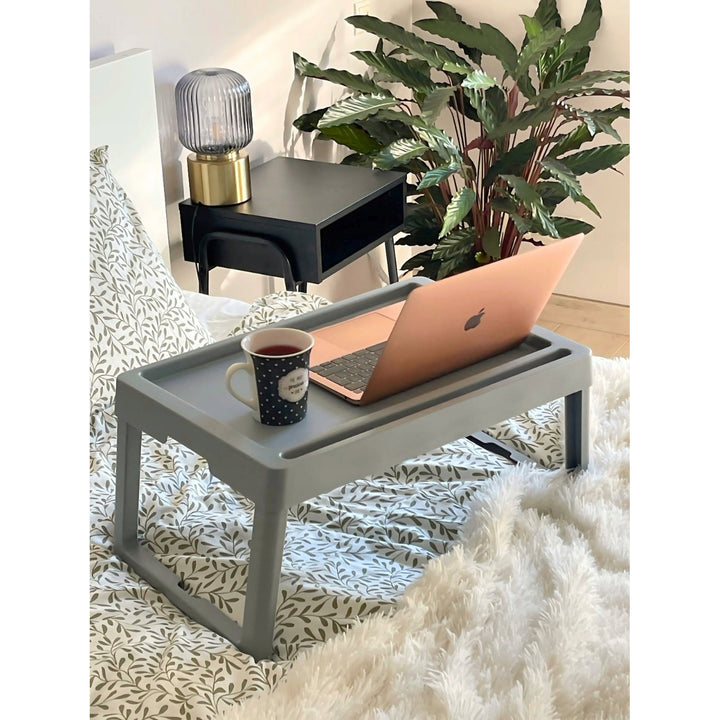 Practic masă pliabilă, portabilă, pentru pat de grădină, tavă pentru micul dejun, cappuccino, 56120722
