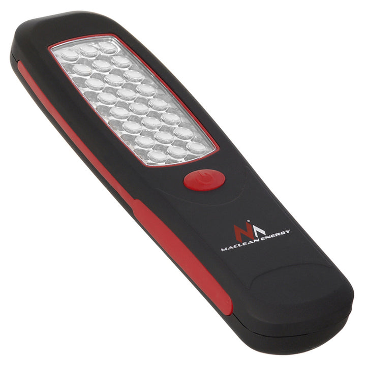 Lampa warsztatowa 24 LED Maclean, magnes, hak, 3xAA, MCE03 + 3x baterie Varta Industrial LR6/AA R-06