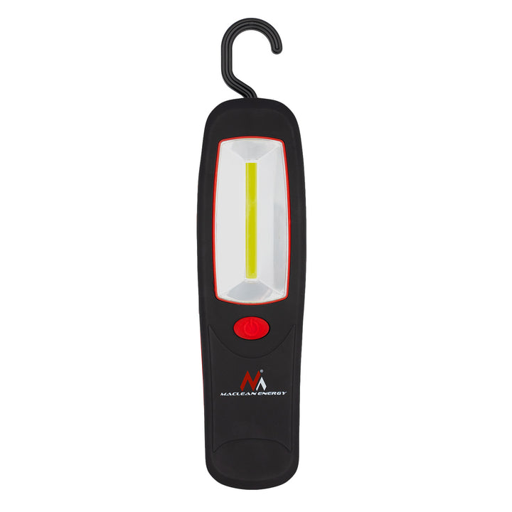 Lampă de atelier COB LED Maclean, magnet, cârlig, 3xAA, MCE03 + 3x baterii Varta Industrial LR6/AA R-06