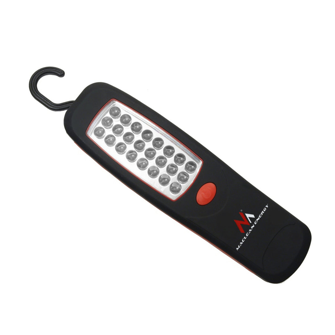 Lampa warsztatowa 24 LED Maclean, magnes, hak, 3xAA, MCE03 + 3x baterie Varta Industrial LR6/AA R-06