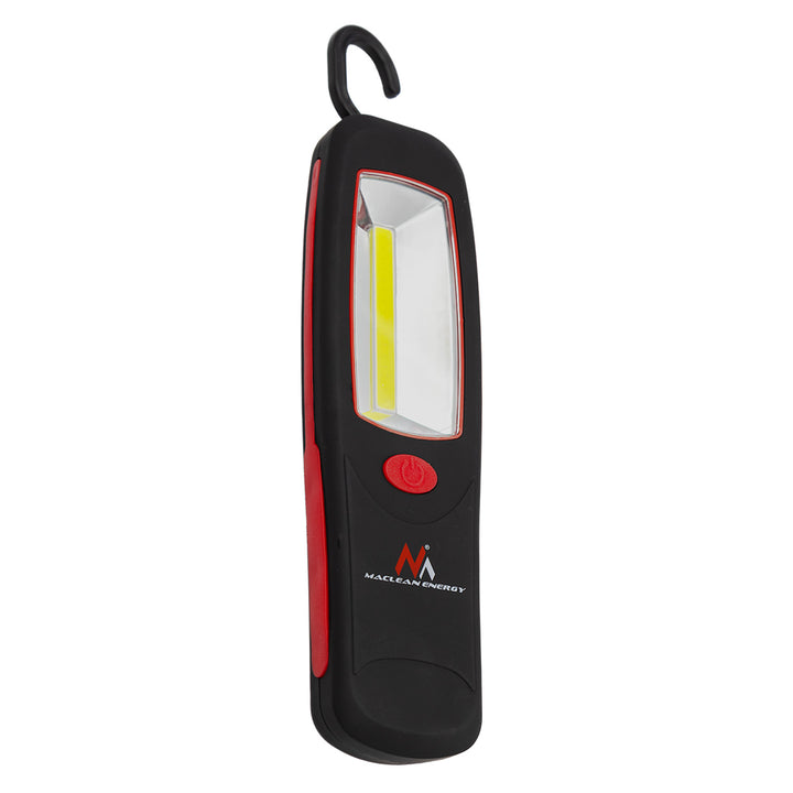 Lampă de atelier COB LED Maclean, magnet, cârlig, 3xAA, MCE03 + 3x baterii Varta Industrial LR6/AA R-06