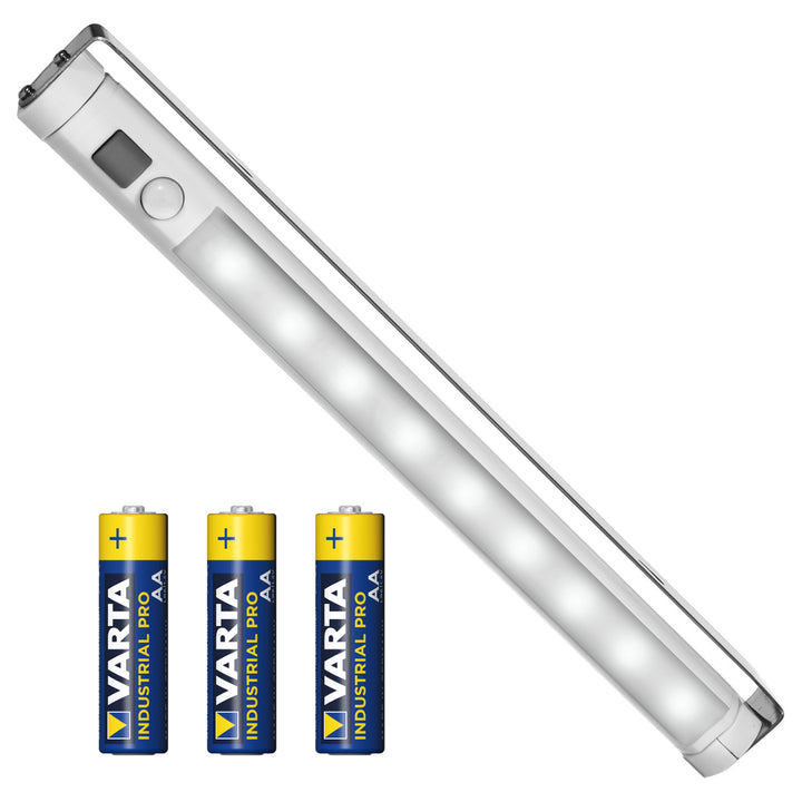 Lampă de bucătărie Maclean LED, sub dulap 9 SMD, cu baterie, senzor PIR on/off, MCE166 + 3x baterii Varta Industrial LR6/AA R-06