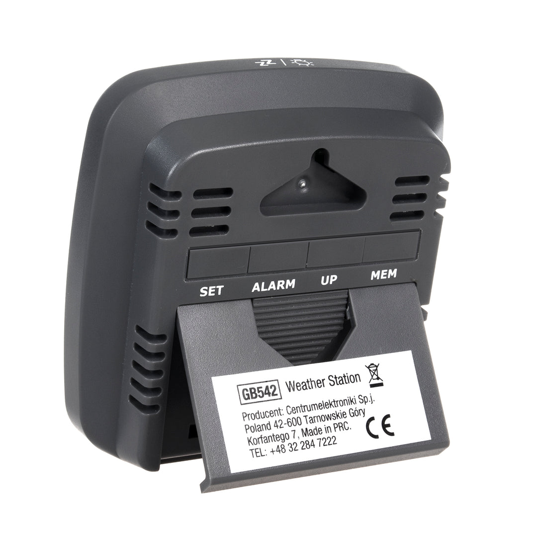 Stație meteo wireless GreenBlue, cu DCF, calendar, alarmă, GB542 + 4x Varta Industrial AAA baterie alcalină