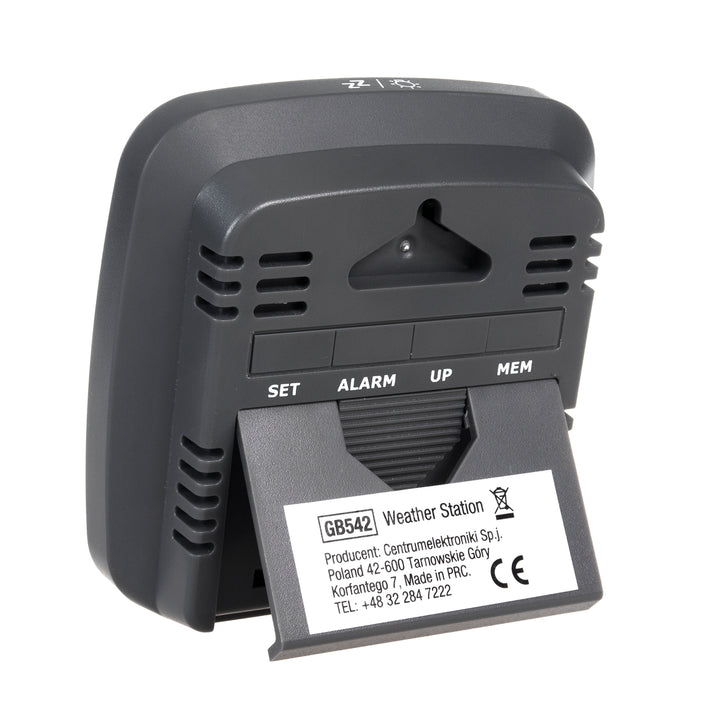 Stație meteo wireless GreenBlue, cu DCF, calendar, alarmă, GB542 + 4x Varta Industrial AAA baterie alcalină