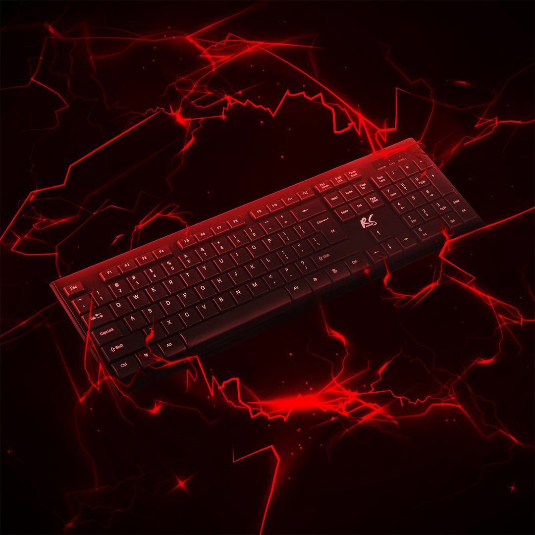 Tastatură + mouse fără fir COMBO NanoRS, RS580 + 2 baterii alcaline AAA Varta Industrial