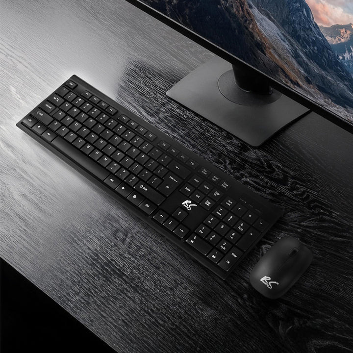 Tastatură + mouse fără fir COMBO NanoRS, RS580 + 2 baterii alcaline AAA Varta Industrial