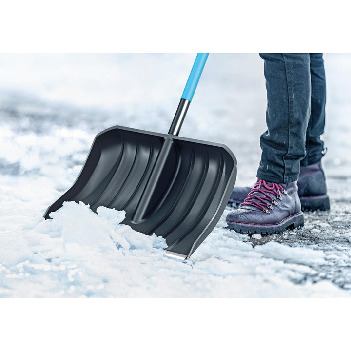 Lopată de zăpadă Cellfast, mâner din aluminiu, 140 cm lungime, Cellpro 40-340 + răzuitor de sticlă