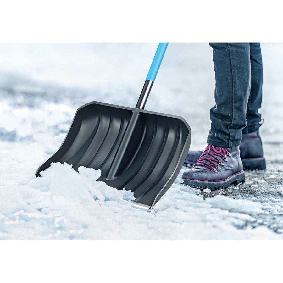 Lopată de zăpadă Cellfast, mâner din aluminiu, 140 cm lungime, Cellpro 40-340 + răzuitor de sticlă