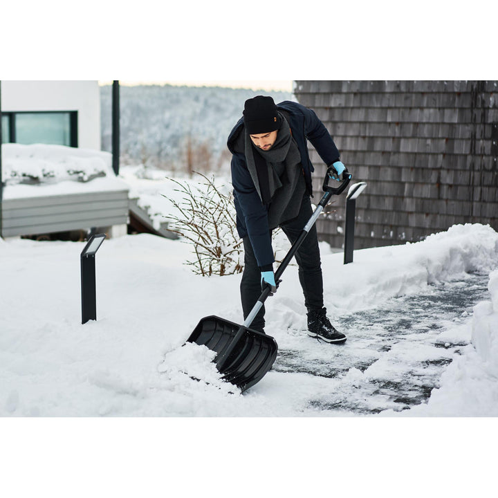 Lopată de zăpadă Cellfast, cap adânc 150mm, lungime 144cm, Energo 40-011 + răzuitor de sticlă