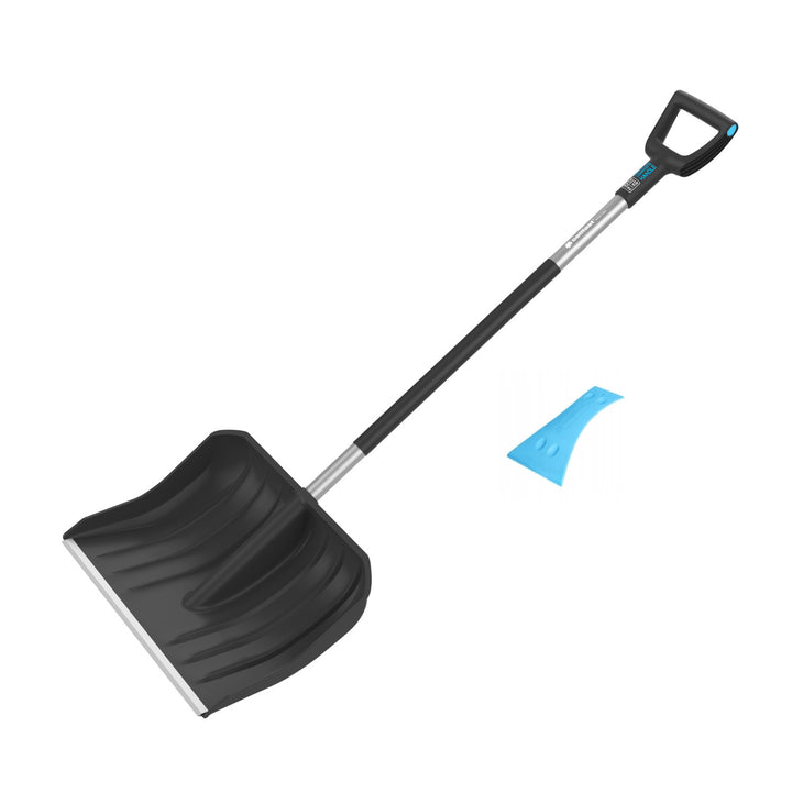 Lopată de zăpadă Cellfast, cap adânc 150mm, lungime 144cm, Energo 40-011 + răzuitor de sticlă