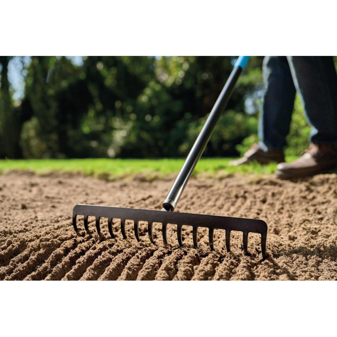 Greblă metalică Cellfast, universală, mâner din aluminiu, 155 cm, Cellpro 40-208