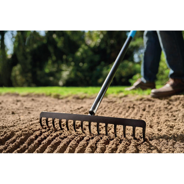 Greblă metalică Cellfast, universală, mâner din aluminiu, 155 cm, Cellpro 40-208