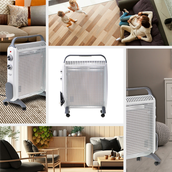 Convector de încălzire, pe roți, 2 niveluri de putere, max 2000W, termostat, AD 7750