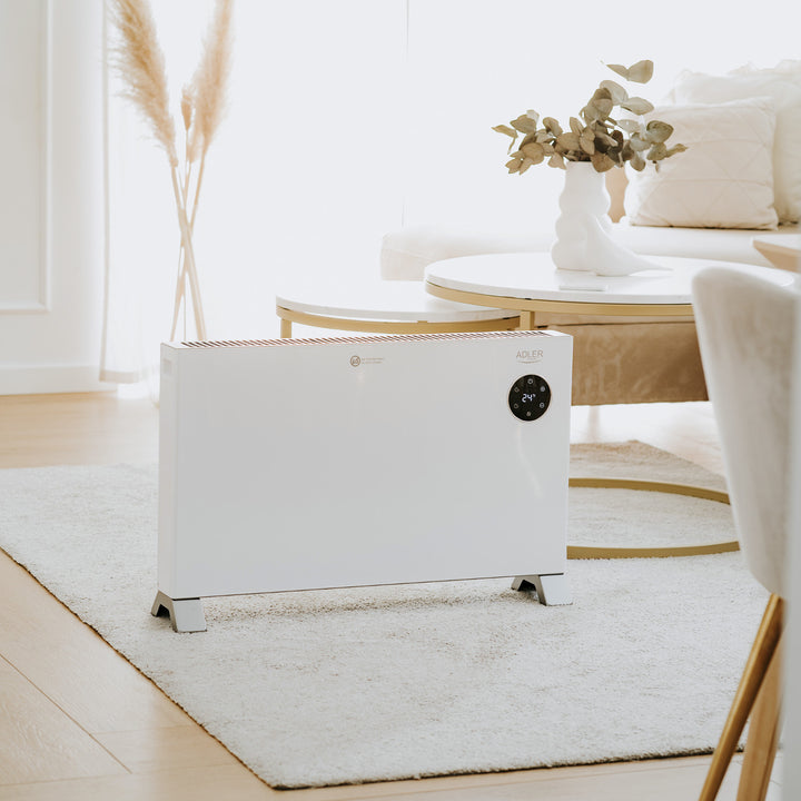 Convector Adler, afișaj LED, telecomandă, 3 niveluri de încălzire, termostat, max 2000W, AD 7752