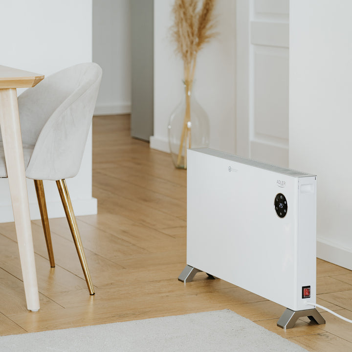 Convector Adler, afișaj LED, telecomandă, 3 niveluri de încălzire, termostat, max 2000W, AD 7752