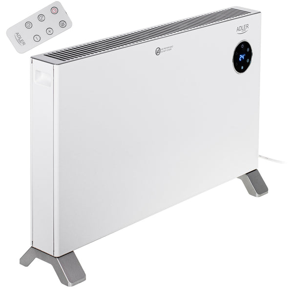 Convector Adler, afișaj LED, telecomandă, 3 niveluri de încălzire, termostat, max 2000W, AD 7752