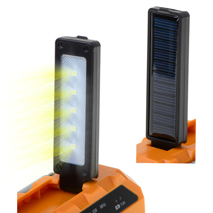 Radio solar Adler, baterie reîncărcabilă de 1200 mAh, lanternă, manivelă, AD 1197