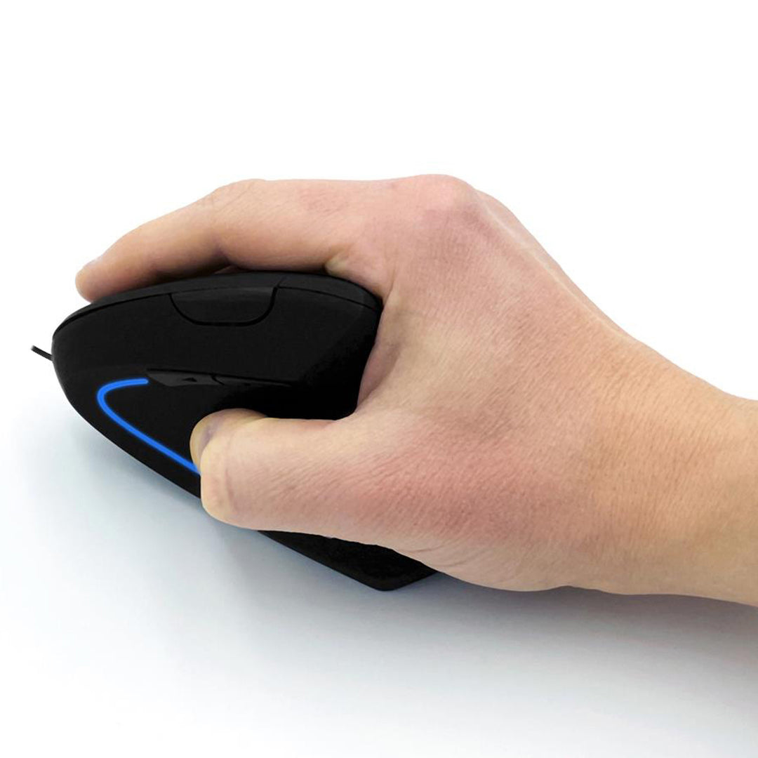 Mouse optic vertical Vertic, cu fir, optic, 6400 DPI, 5 butoane, MT1122