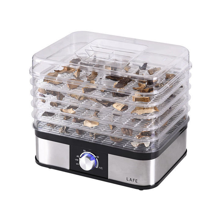 Uscător Lafe, pentru ciuperci, fructe, legume, 250W, 5 sită, control temperatură, NutriDry