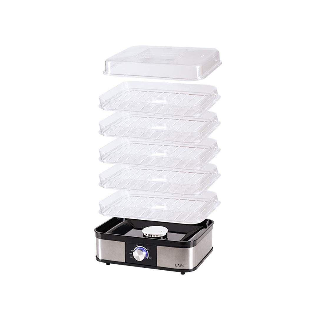 Uscător Lafe, pentru ciuperci, fructe, legume, 250W, 5 sită, control temperatură, NutriDry
