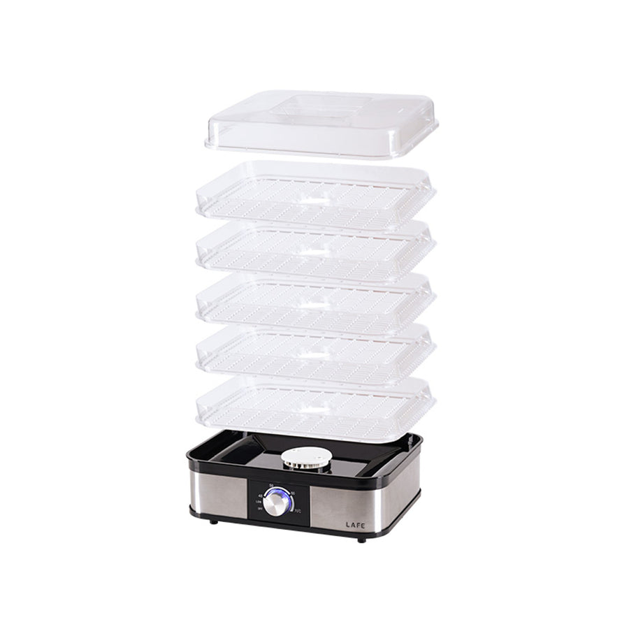 Uscător Lafe, pentru ciuperci, fructe, legume, 250W, 5 sită, control temperatură, NutriDry