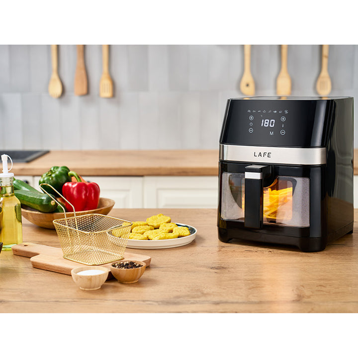 Prăjitor fără grăsimi Lafe, 1500W, 7 programe, afișaj LCD, MasterFry