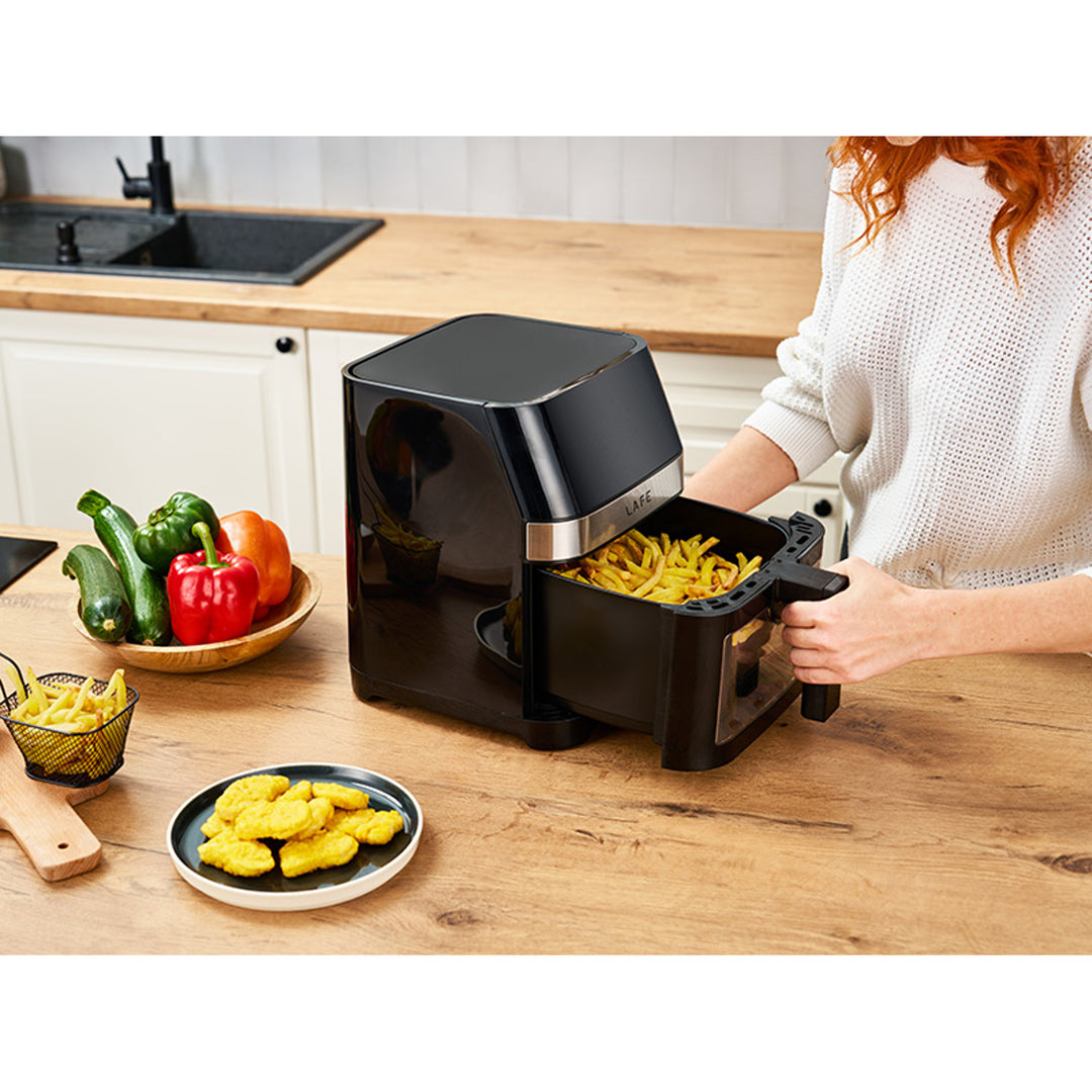 Prăjitor fără grăsimi Lafe, 1500W, 7 programe, afișaj LCD, MasterFry