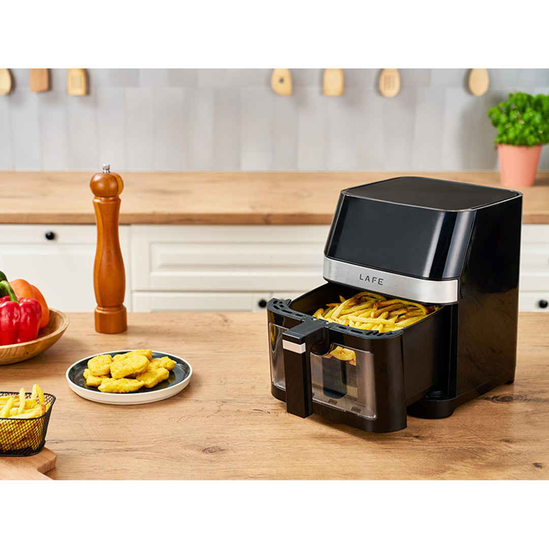 Prăjitor fără grăsimi Lafe, 1500W, 7 programe, afișaj LCD, MasterFry