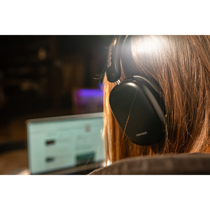 Căști in-ear wireless Concept SoundJoy, până la 70 de ore timp de redare, Bluetooth 5.4, încărcare rapidă, anulare activă a zgomotului până la 33dB, negru, HS4060