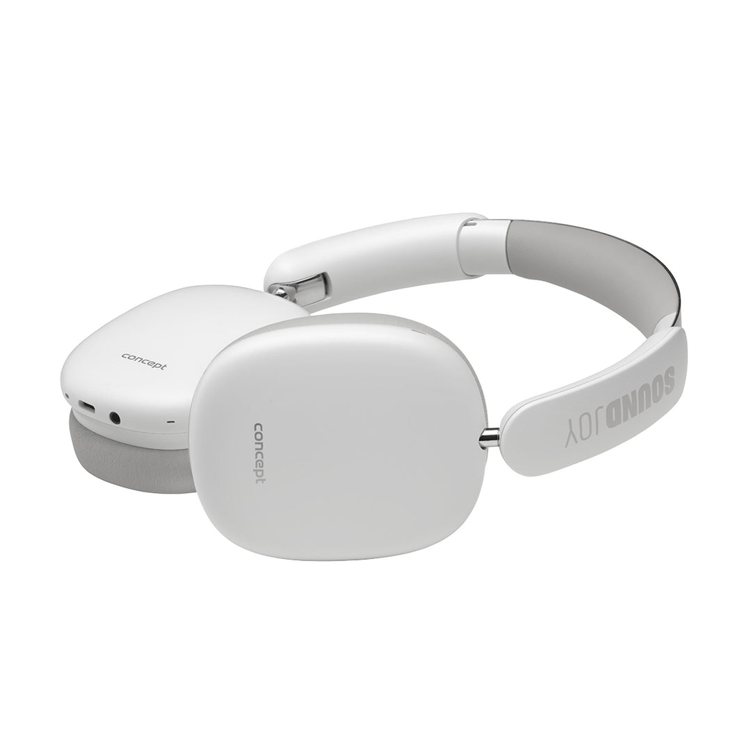 Căști in-ear wireless Concept SoundJoy, până la 70 de ore timp de redare, Bluetooth 5.4, încărcare rapidă, anulare activă a zgomotului până la 33dB, alb, HS4061