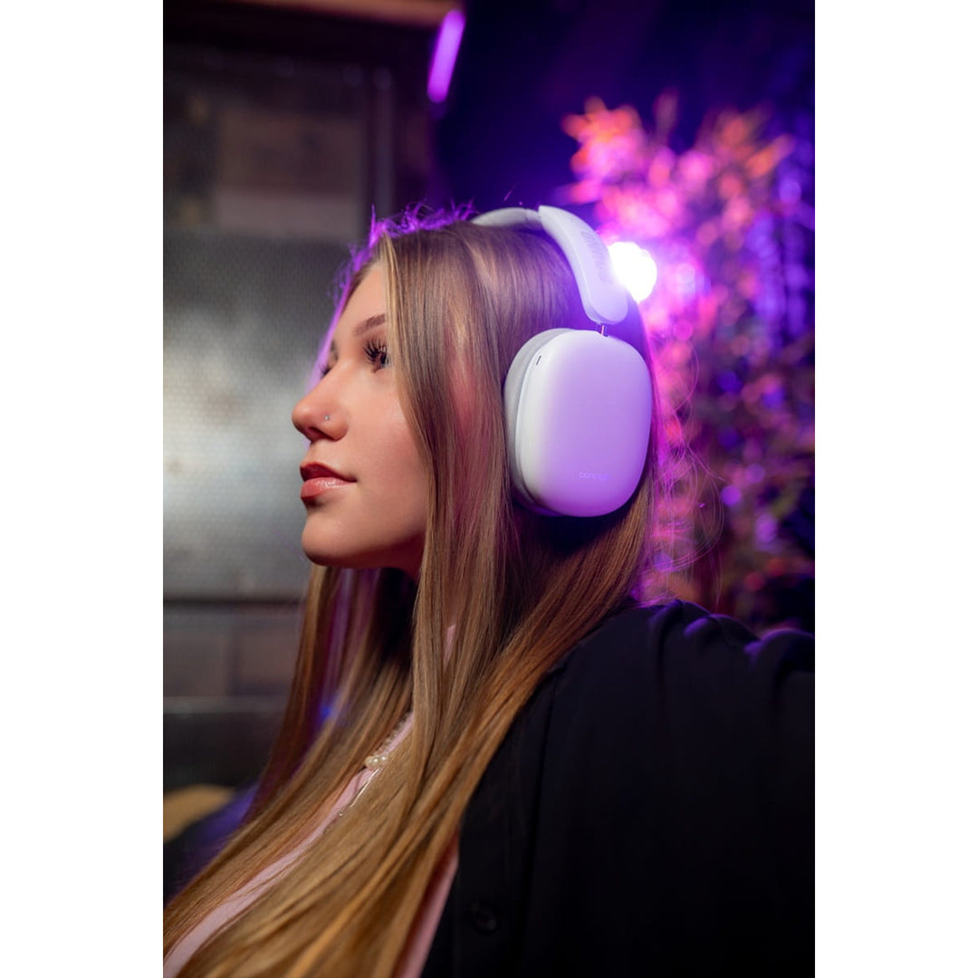 Căști in-ear wireless Concept SoundJoy, până la 70 de ore timp de redare, Bluetooth 5.4, încărcare rapidă, anulare activă a zgomotului până la 33dB, alb, HS4061