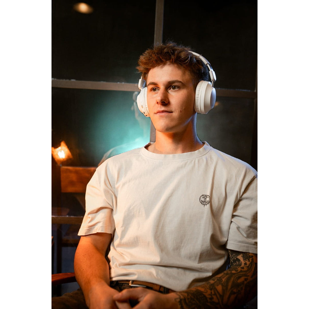 Căști in-ear wireless Concept SoundJoy, până la 45 de ore timp de redare, Bluetooth 6.0, încărcare rapidă, anulare activă a zgomotului până la 18dB, alb, HS4081