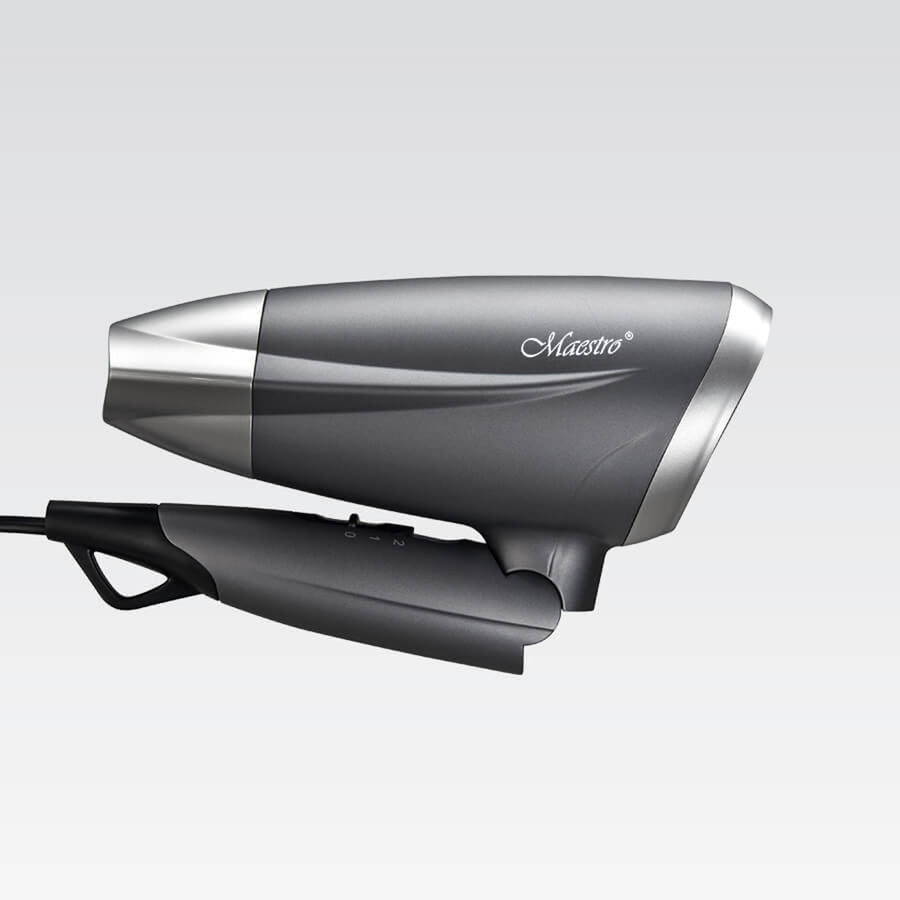 Uscător de păr Maestro, putere 1400W, mâner pliabil, 2 viteze de aer, concentrator, MR-207