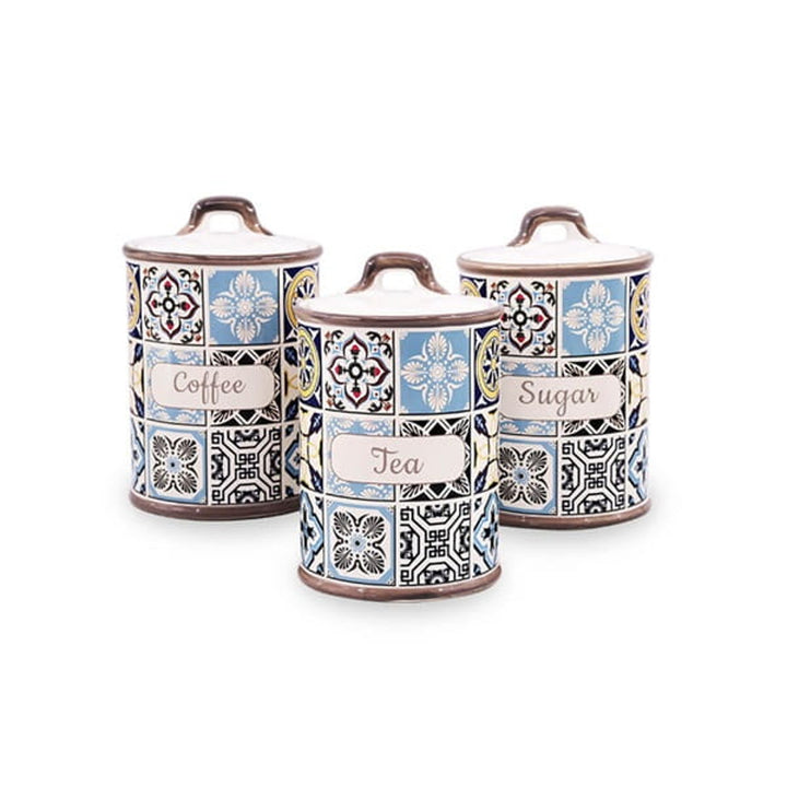 Vacanță în Porto Maestro set de recipiente ceramice, 3 elemente, capacitate 800ml, sigiliu din silicon, MR-20005-03CS