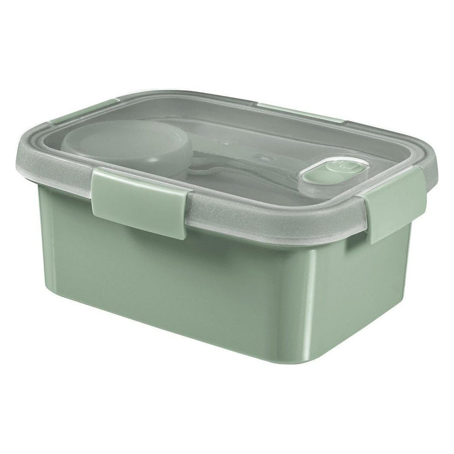 Recipient pentru alimente Curver, capac etanș, supapă în capac, 100% reciclat, poate fi folosit în cuptorul cu microunde, 250003