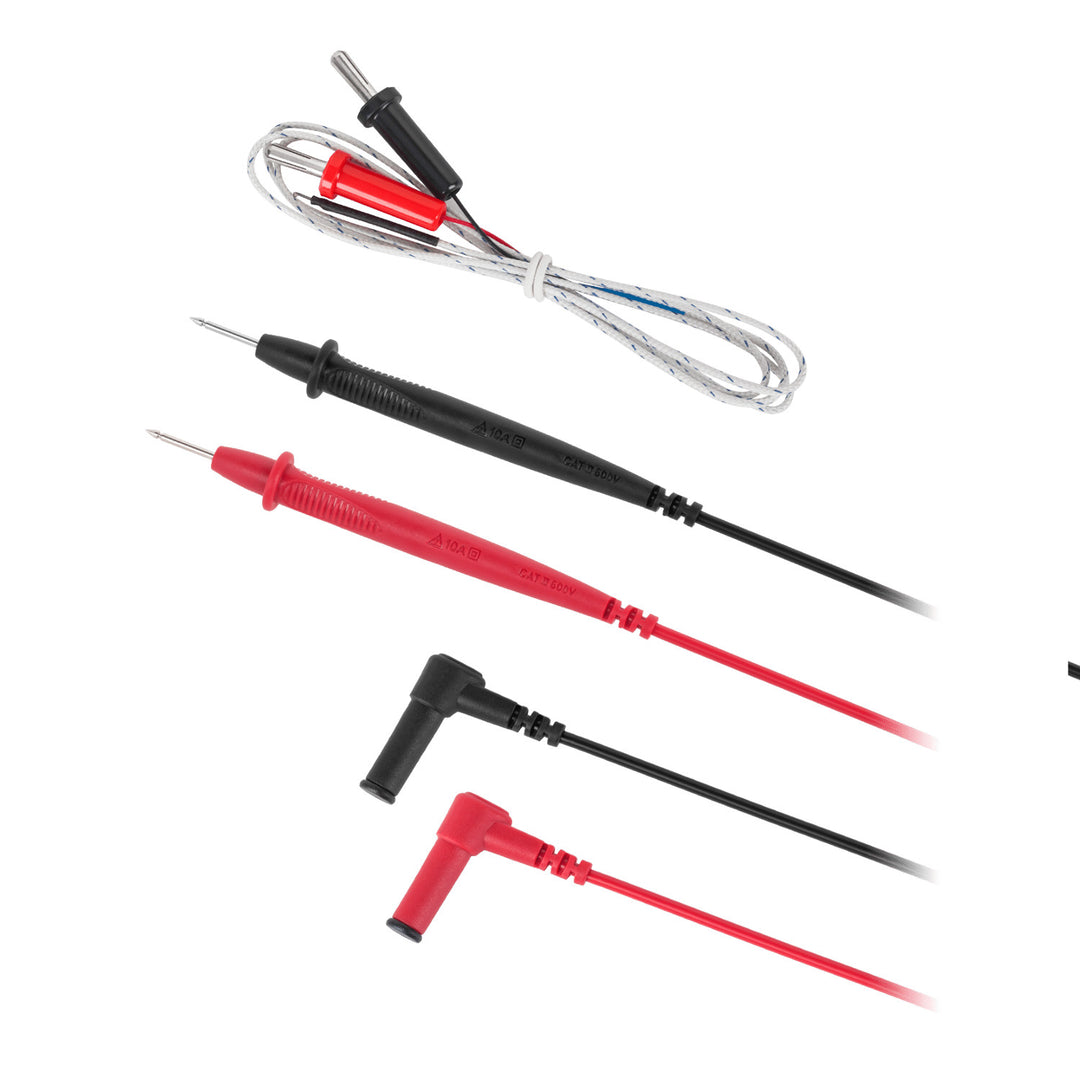 Multimetru digital Uni-T, măsurare tensiune și curent, cabluri de testare incluse, sondă de temperatură, UT136C+