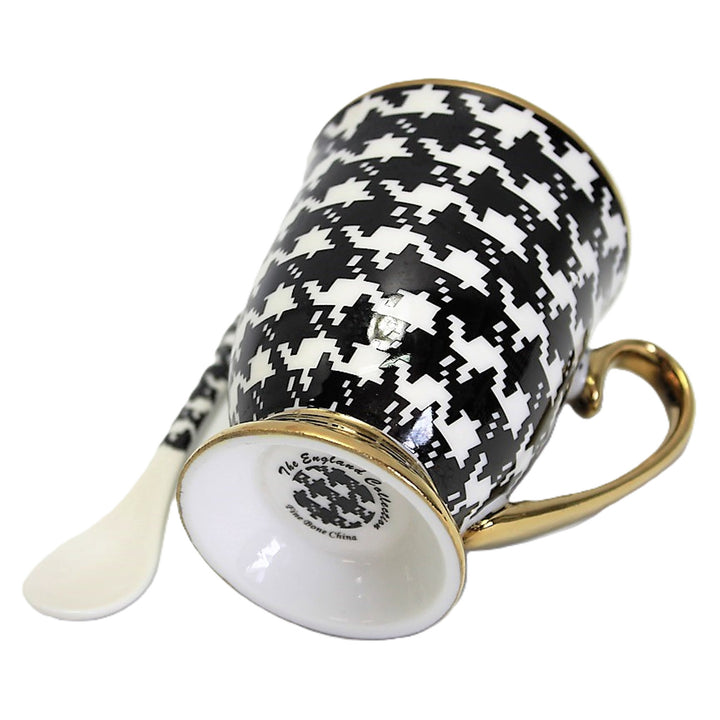 Cană Pepite Gold Handle Base Spoon Porțelan Exclusiv, Regina Isabel