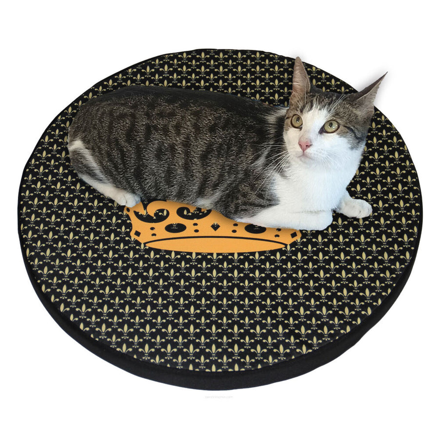 Bertoni pat / saltea pentru pisici, din spumă elastică, diametru 55 cm, design Crown, Ring