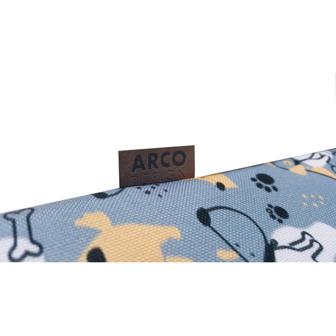 Bertoni XL pat saltea câine, spumă, capac impermeabil, model Grey Dogs, EE146