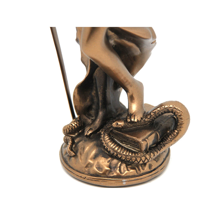 Figurina lui Temida cu cântar și sabie, sculptură juridică din bronz, Regina Isabel