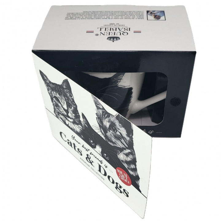 Cană de porțelan Regina Isabel, pisică europeană, 350ml, Q1-05218