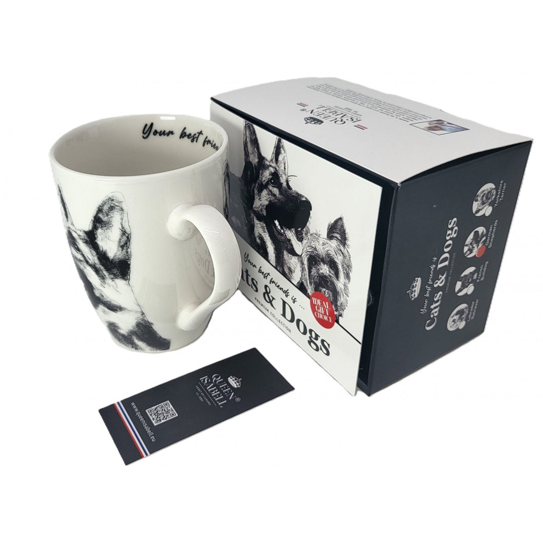 Cană din porțelan Queen Isabel, ciobănesc german, 350ml, Q1-05232