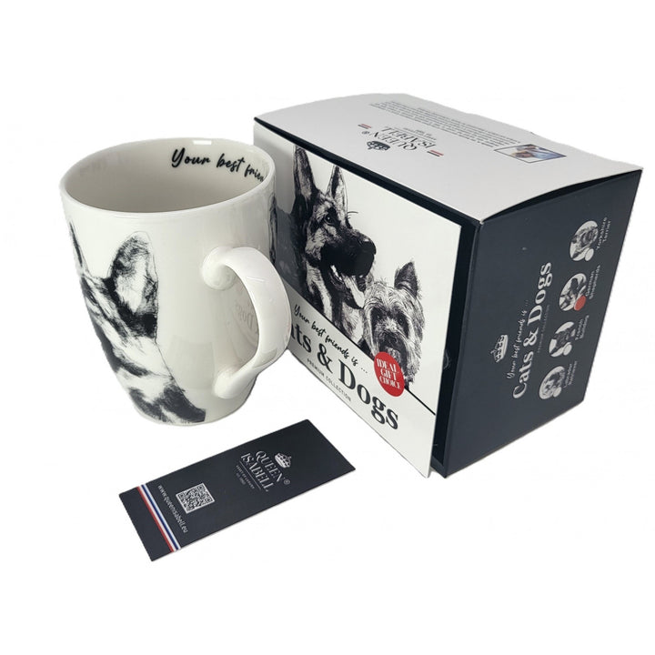 Cană din porțelan Queen Isabel, ciobănesc german, 350ml, Q1-05232