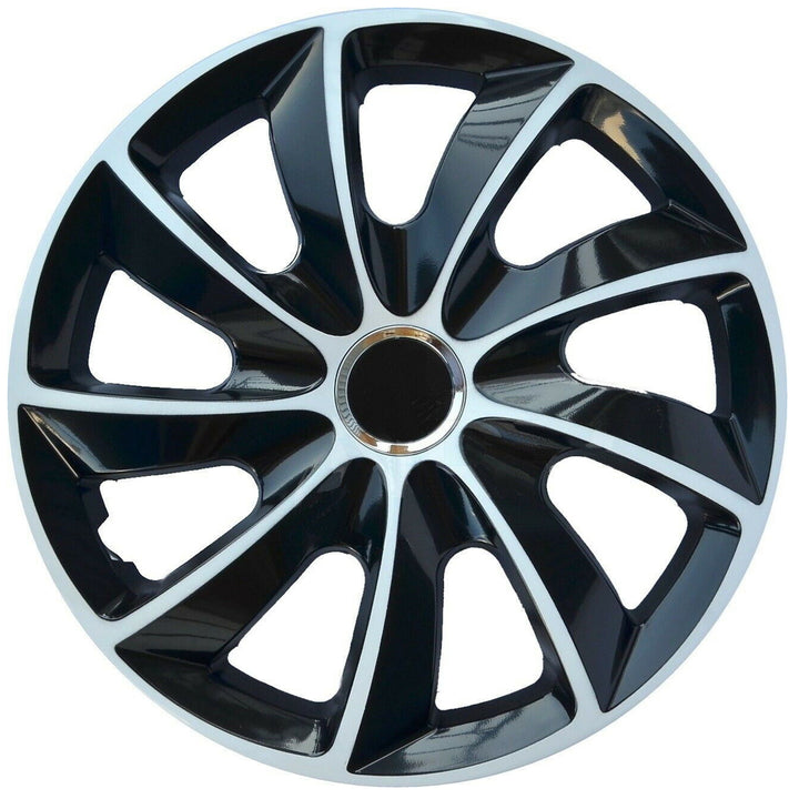 Capac de butuc universal 17'' NRM Stig Extra alb și negru 1 buc