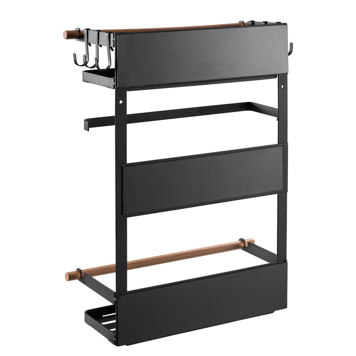 Raft magnetic Maclean pentru frigider / mașină de spălat, negru, 12kg max, MC-910, 2 bucăți