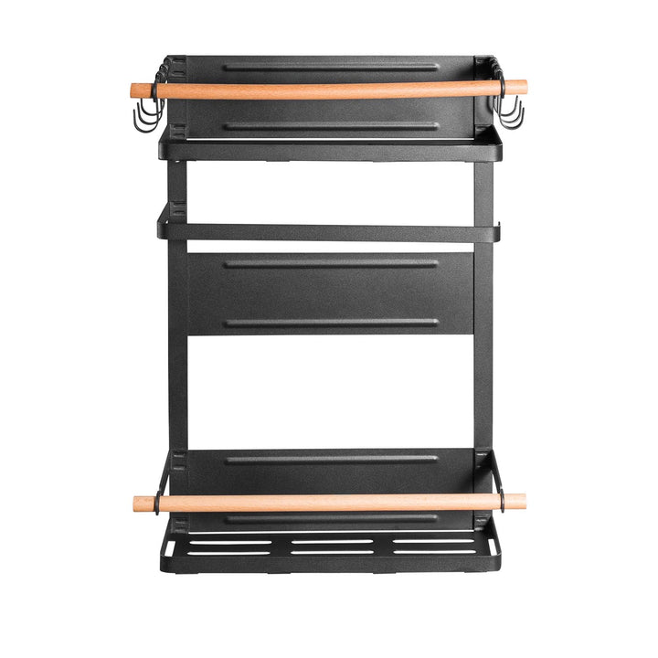 Raft magnetic Maclean pentru frigider / mașină de spălat, negru, 12kg max, MC-910, 2 bucăți